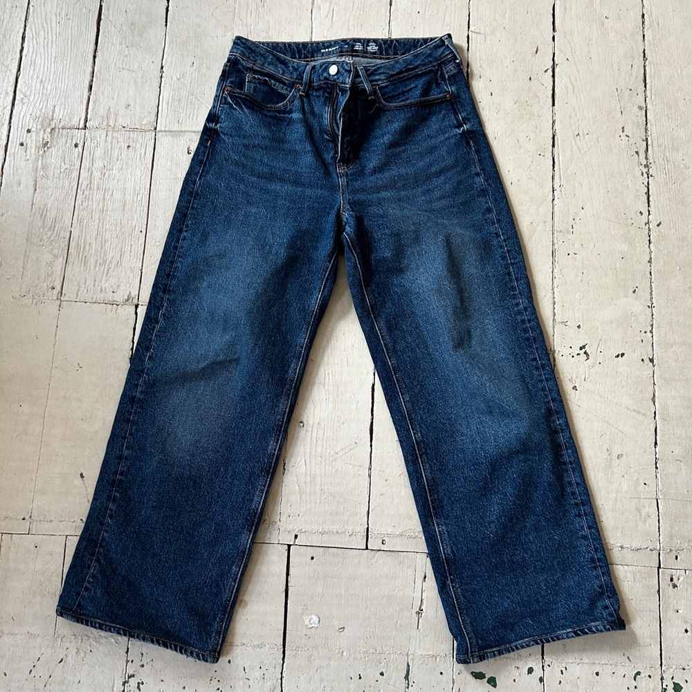 Old Navy Sky-Hi Wide Leg Relaxed Jeans